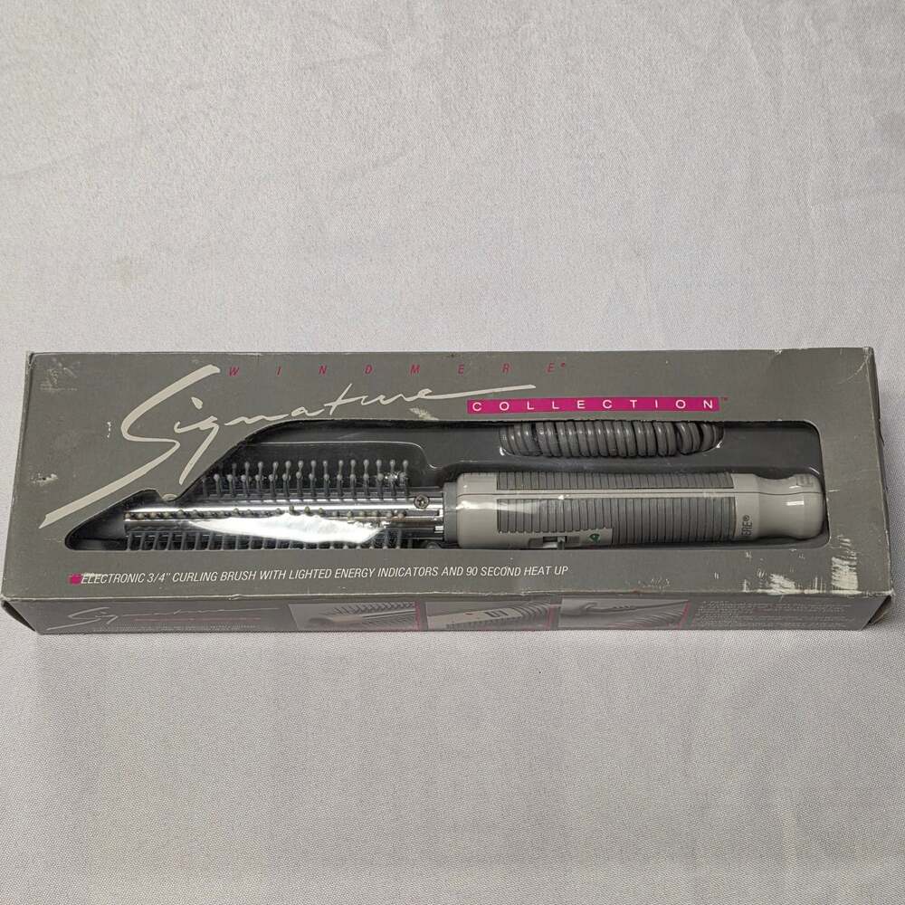 Vintage Windmere Signature Collection Electronic 3/4" Curling Brush